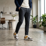Syroxx Edge Low White Brown Mustard Sneakers - Image 8