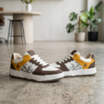 Syroxx Edge Low White Brown Mustard Sneakers - Image 7
