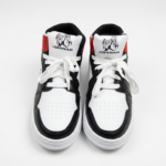 Crimson Edge Mid Black White Red Sneakers - Image 5
