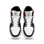 Crimson Edge Mid Black White Red Sneakers - Image 3