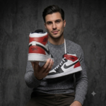 Crimson Edge Mid Black White Red Sneakers - Image 12