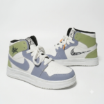 Apex Edge Mid White Grey Olive Sneakers - Image 5