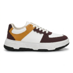Syroxx Edge Low White Brown Mustard Sneakers - Image 2