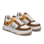Syroxx Drift Low White Coffee Brown Mustard Sneakers
