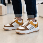 Syroxx Drift Low White Coffee Brown Mustard Sneakers - Image 10