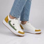 Syroxx Grove Low White Mustard Green Sneakers - Image 5